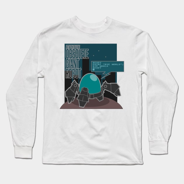 attack of the obsolete robot Long Sleeve T-Shirt by vhzc